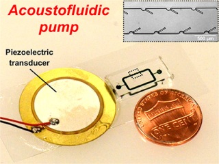 chip lab pump piezoelectric microfluidics transducer powered develop technologies help