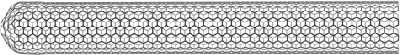 AZoNano - The A to Z of Nanotechnology - Schematic of a buckytube or carbon nanotube